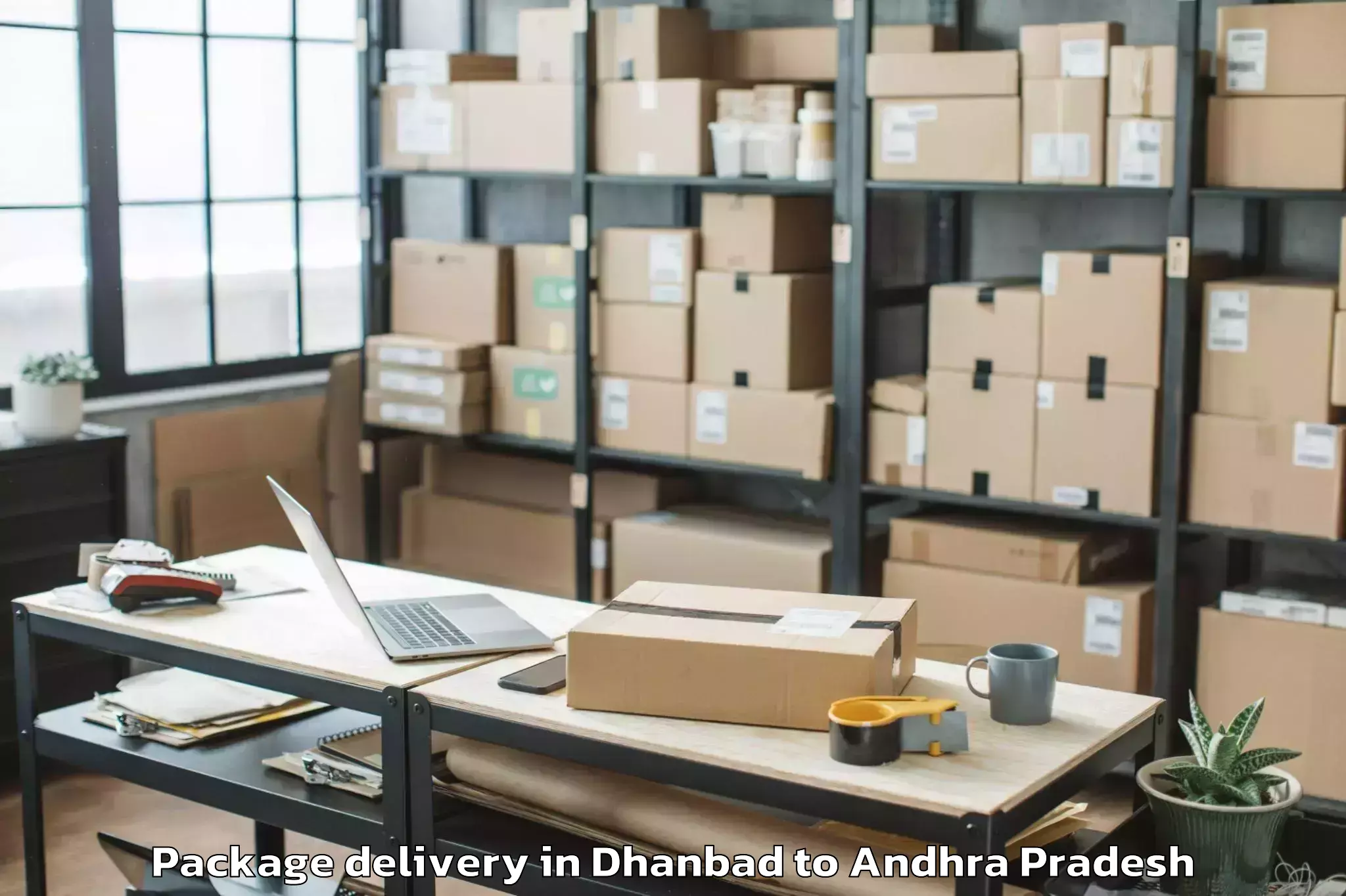 Expert Dhanbad to Akasahebpeta Package Delivery